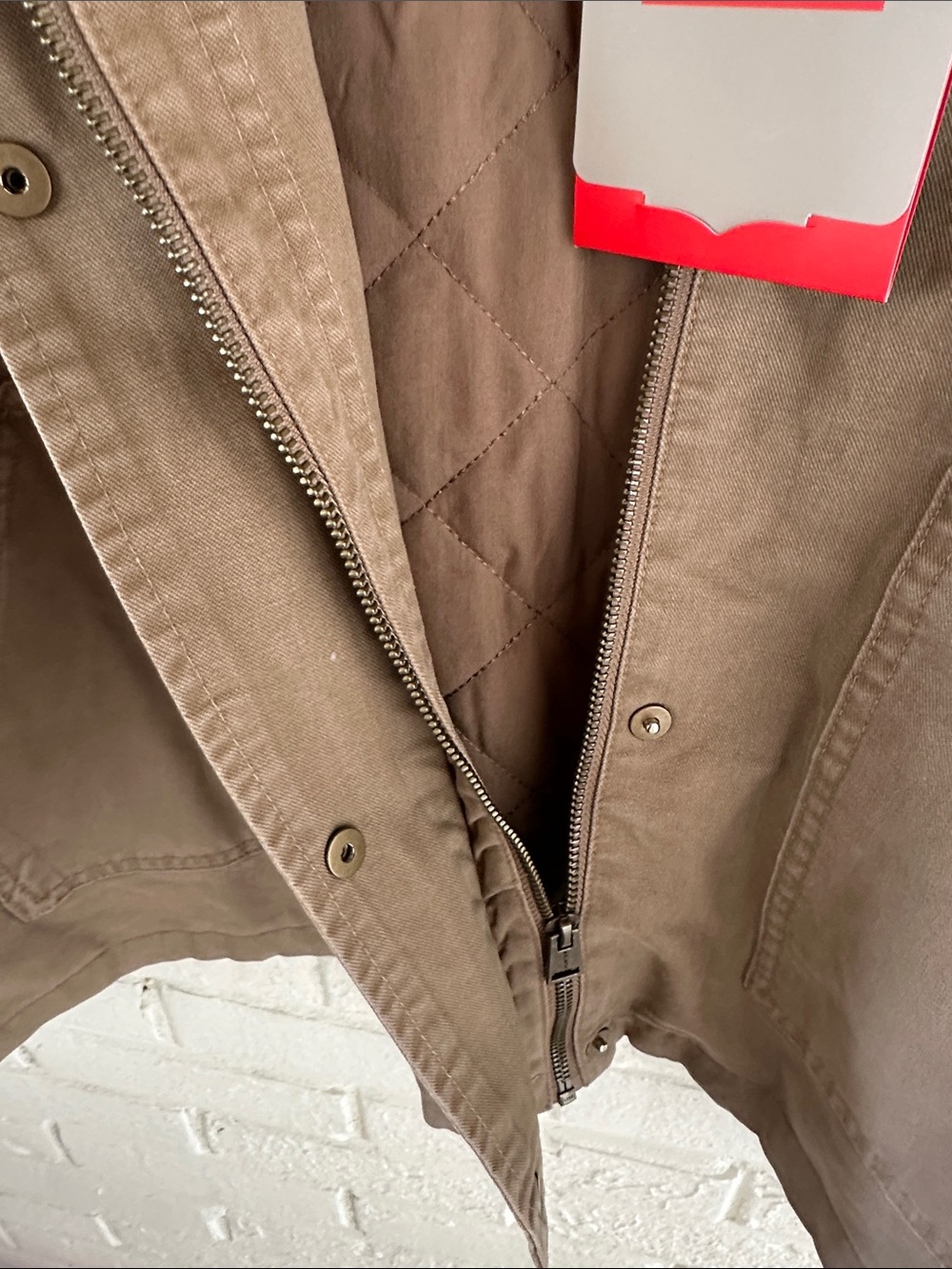 NWT Hunter Oversized Barn Chore Utility Jacket XL Casual Tan Chocolate Brown - Picture 6 of 9